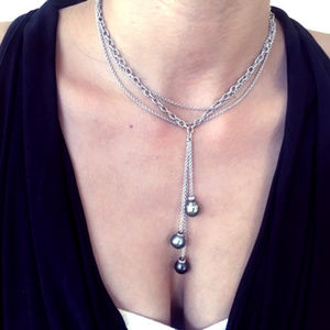 Tahitian 3-Pearl Necklace